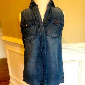 NWOT Michael Kors Lyocell Sleeveless Shir. XS